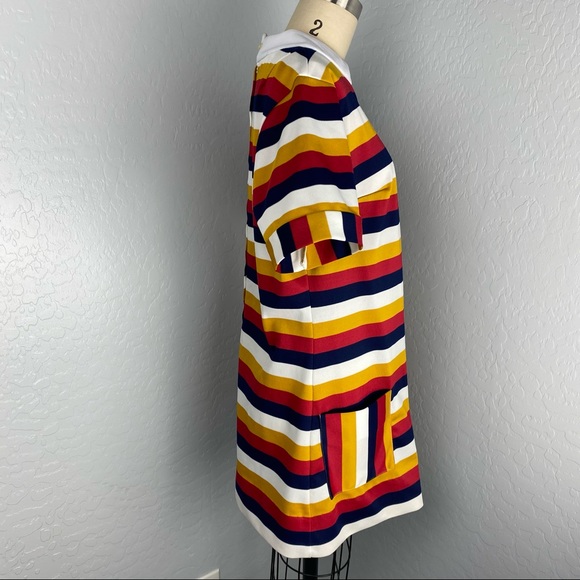 Vintage 60’s/70’s Mod Striped Tunic Top Mini Dress - Picture 4 of 6